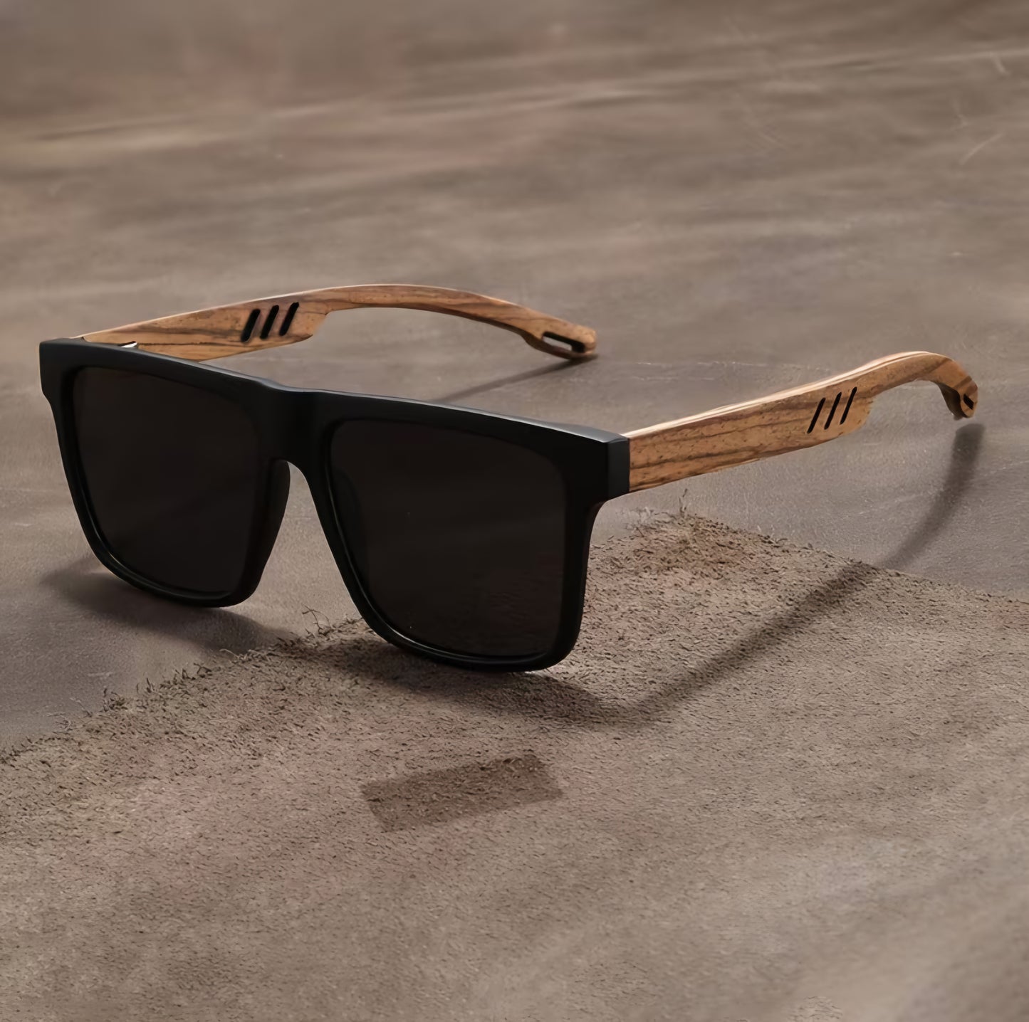 BLACK FRAME WOODEN LOOK B+F 8
