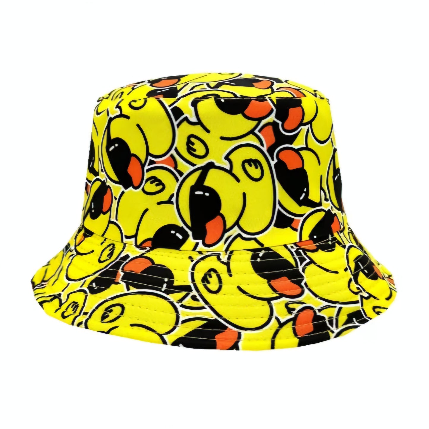 YELLOW COOL DUCK BUCKET HAT B+F 8