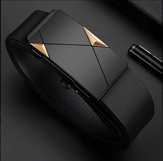 BLACK & GOLD BUISSNESS BELT B+F 8