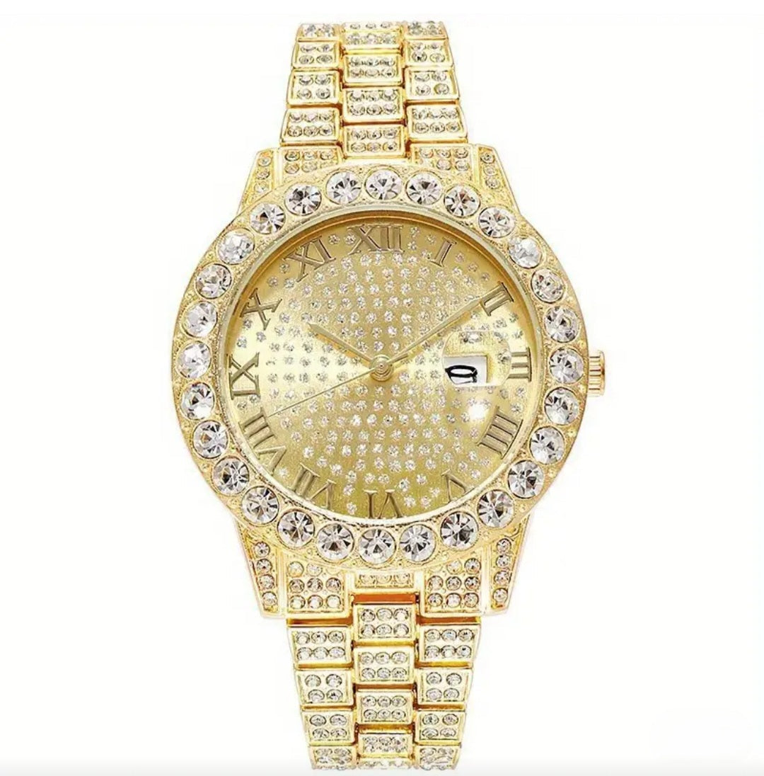 ELEGANT SPARKLE QUARTZ WATCH BLING8UK