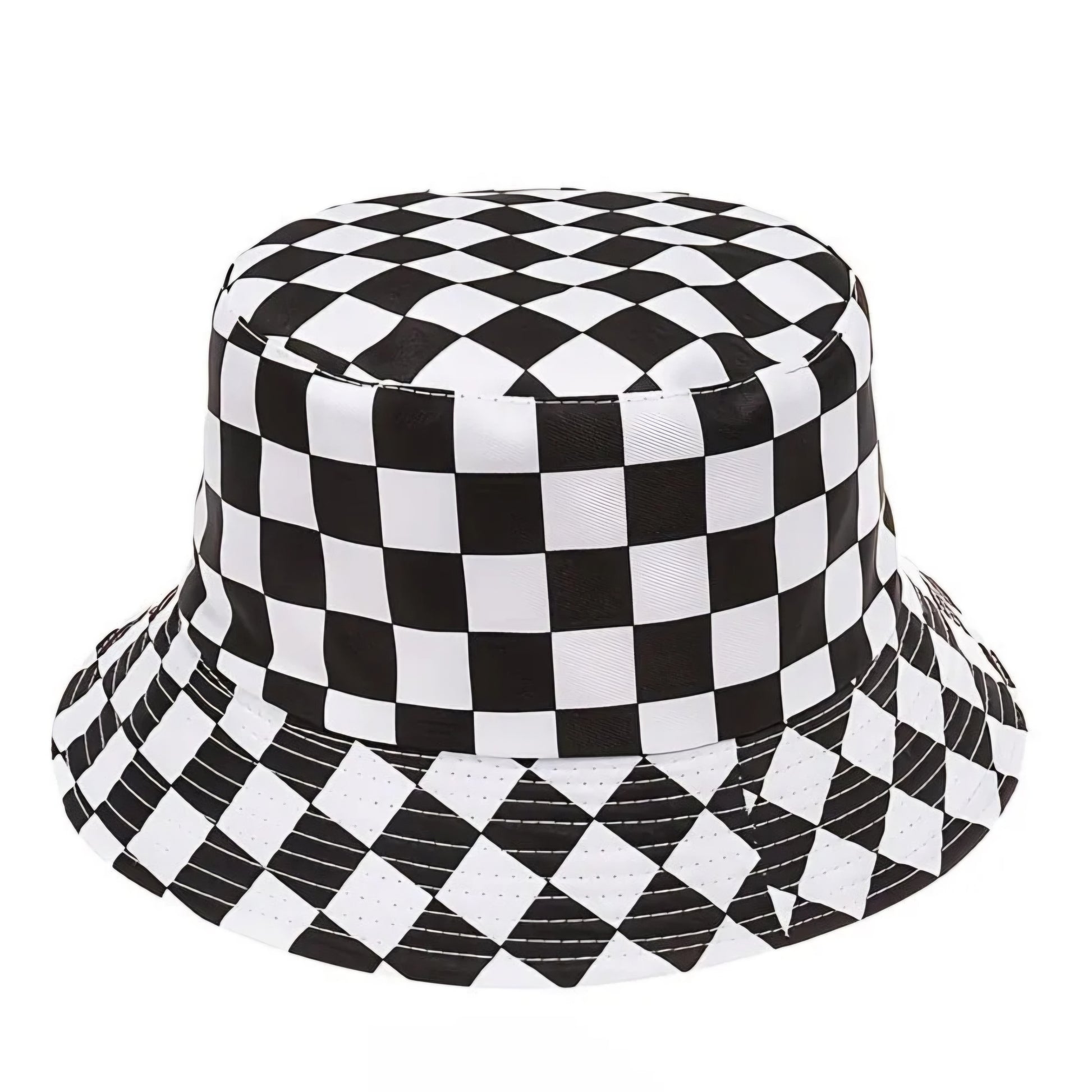 BLACK & WHITE BUCKET HAT B+F 8