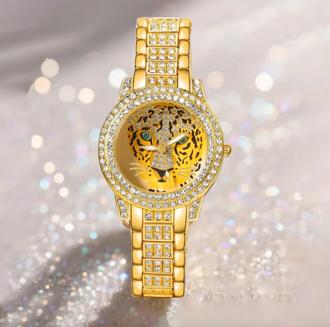 TIGER FACE BLING WATCH BLING8UK