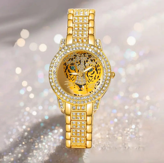 TIGER FACE BLING WATCH BLING8UK
