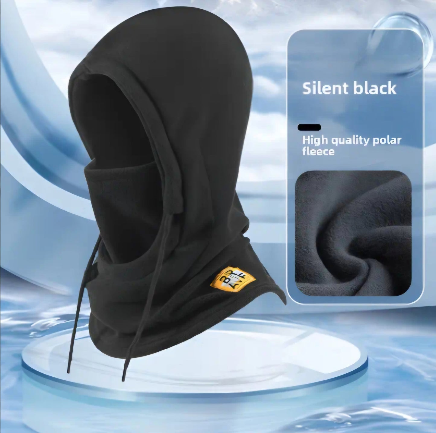 BLACK FULL COVERAGE BALACLAVA HOOD BLING8UK