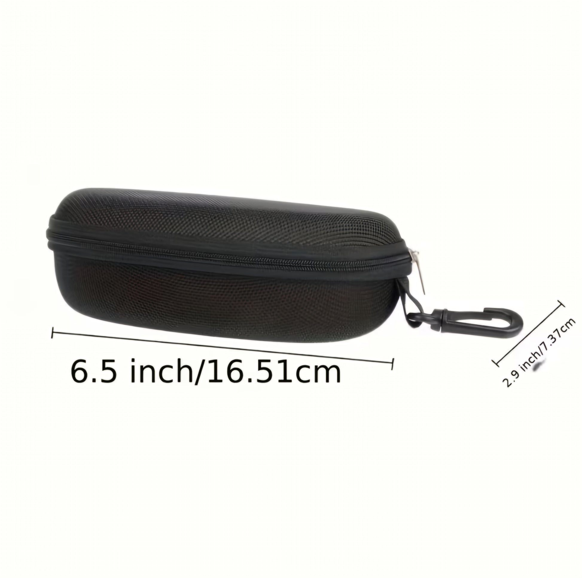 BLACK HARD SHELL GLASSESS CASE B+F 8
