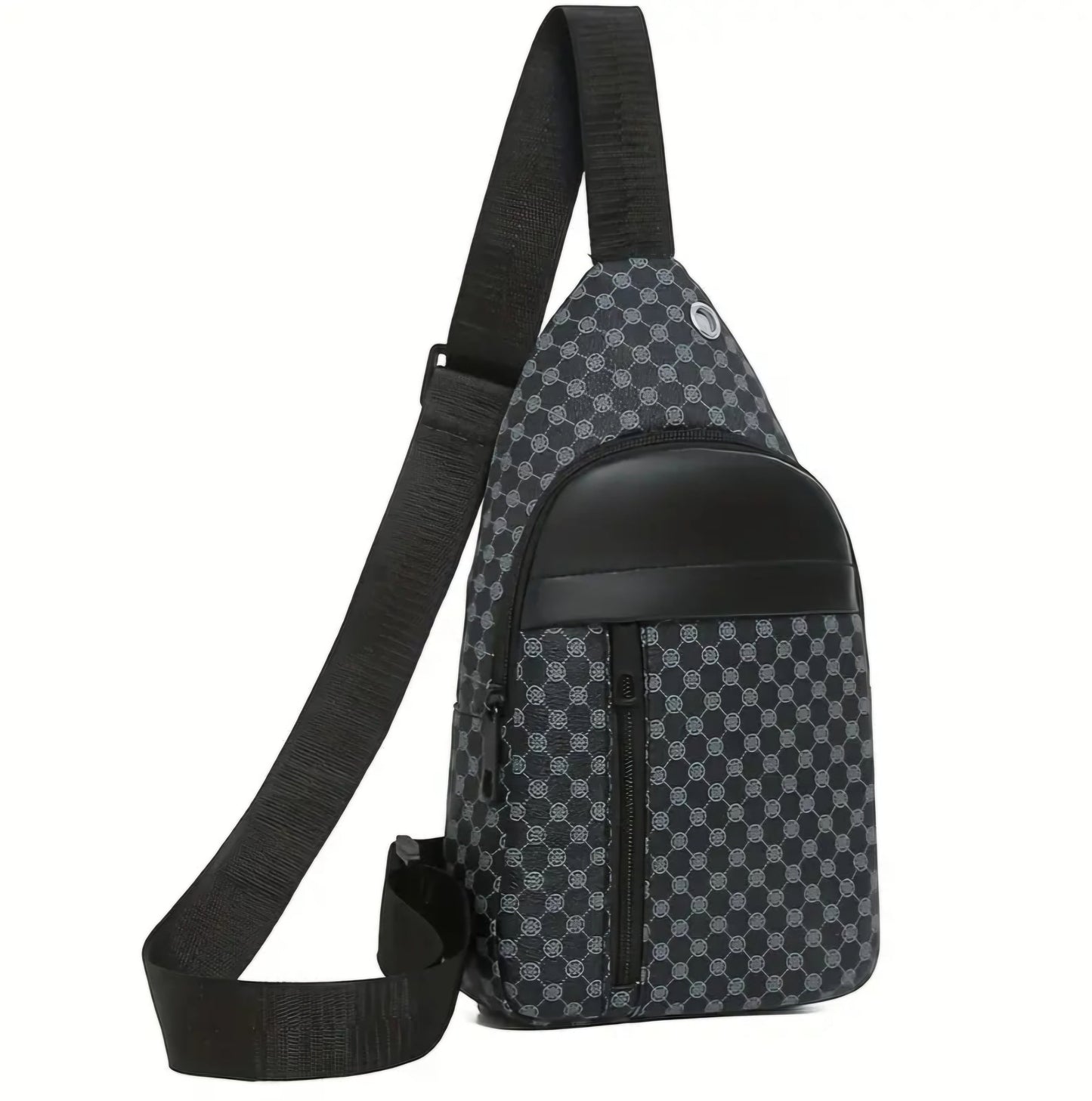 BLACK SQUARE PATCH BAG BLING8UK