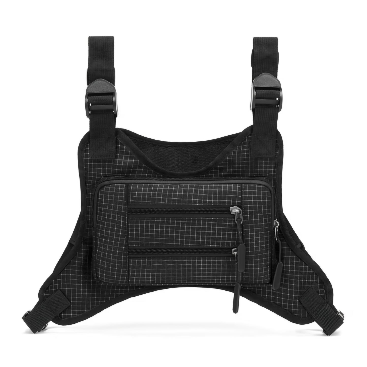 BLACK CHEST VEST BACKPACK B+F 8