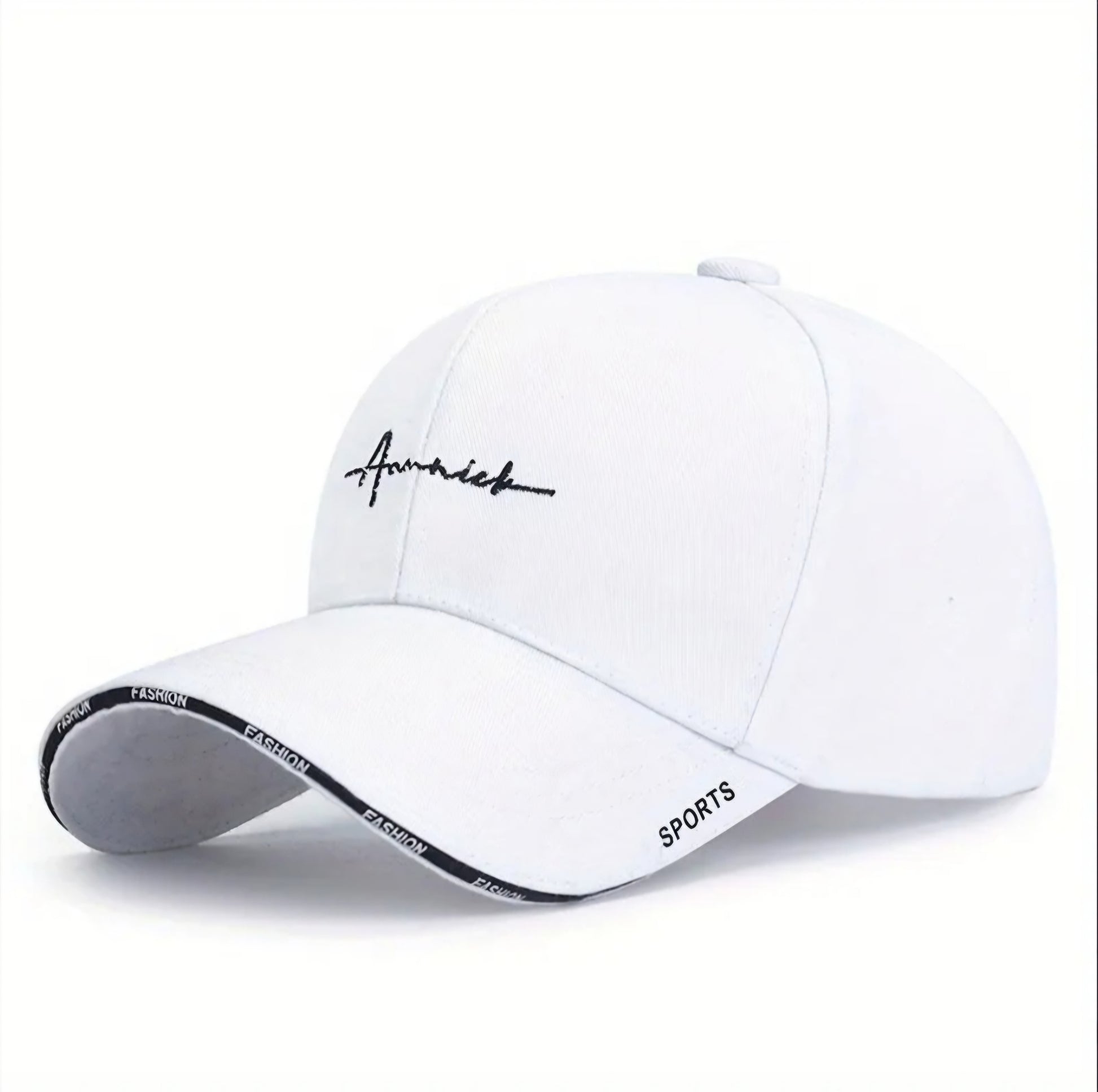 WHITE SPORTS CAP B+F 8