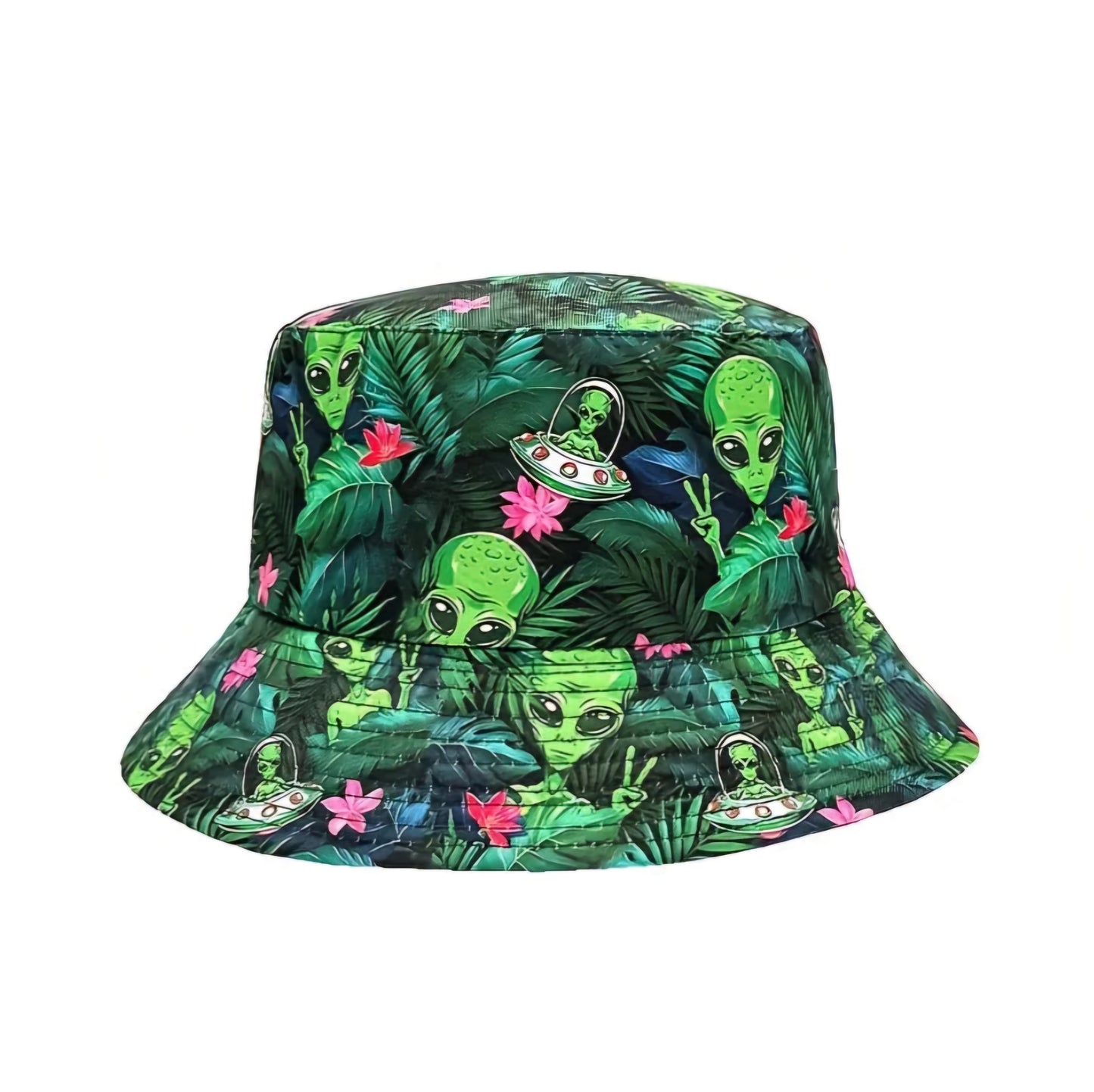 CRAZY ALIEN BUCKET HAT B+F 8