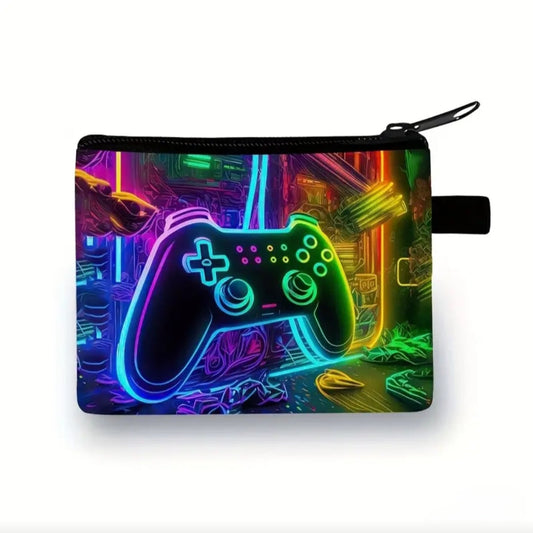 NEON GAMING CONTROLLER PURSE BLING8UK