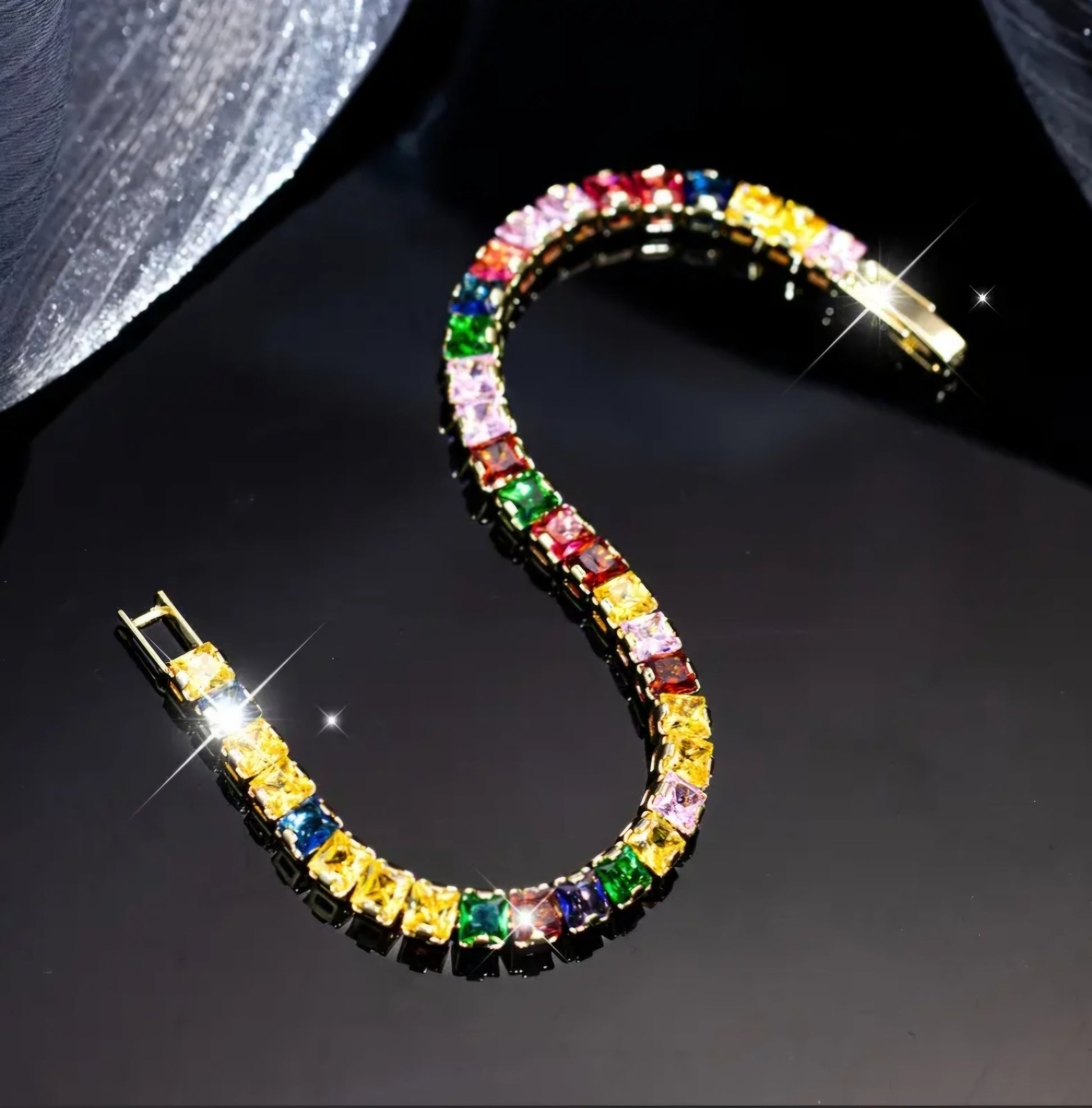 SPARKLING TENNIS BRACELET BLING8UK