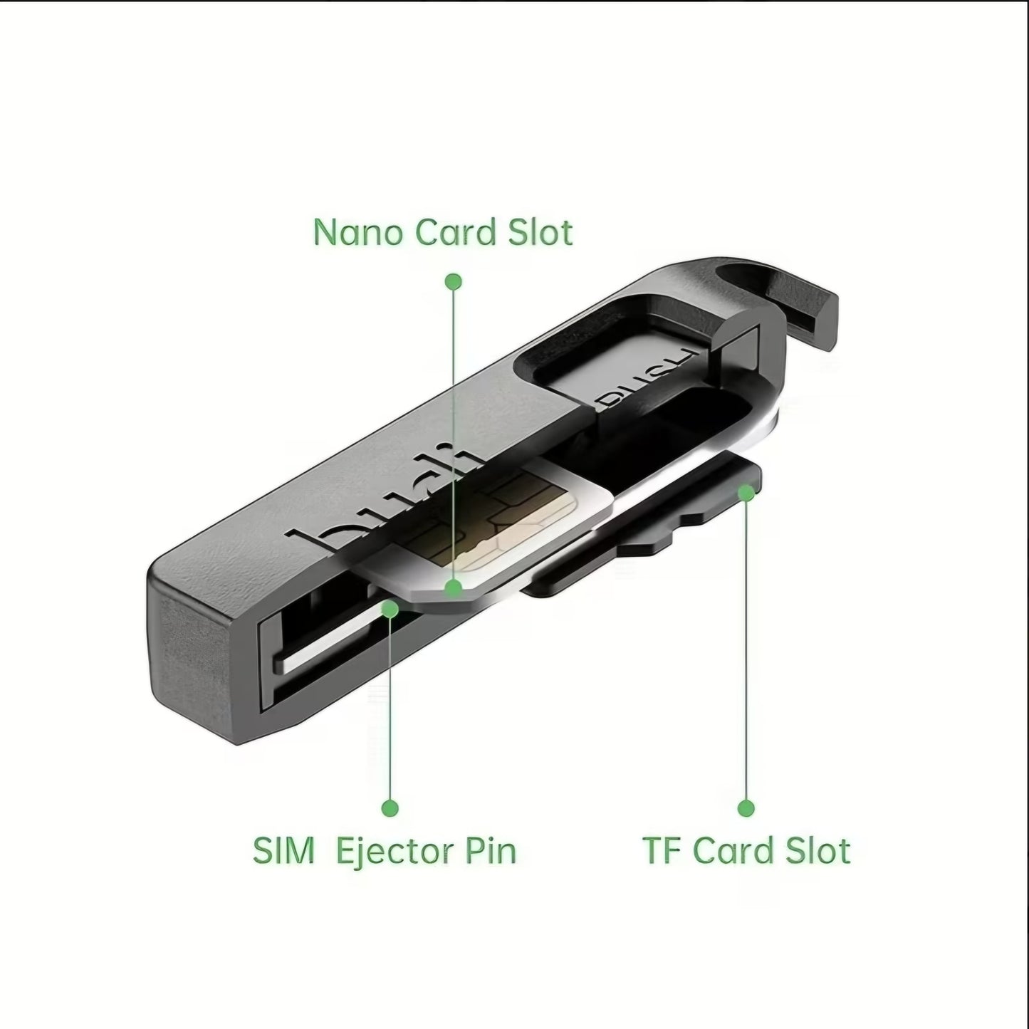 UNIVERSAL SIM CARD HOLDER & EJECT TOOL B+F 8