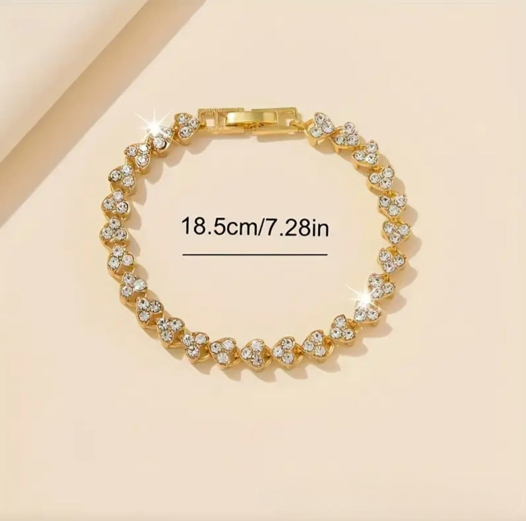 BUTTERFLY WATCH & BRACELET SET BLING8UK