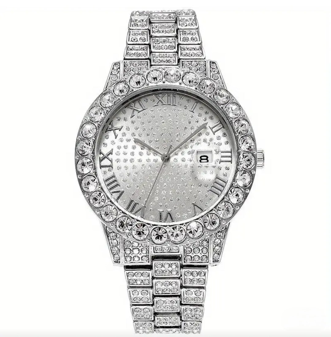 ELEGANT SPARKLE QUARTZ WATCH BLING8UK