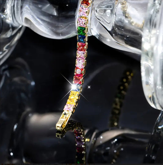 SPARKLING TENNIS BRACELET BLING8UK