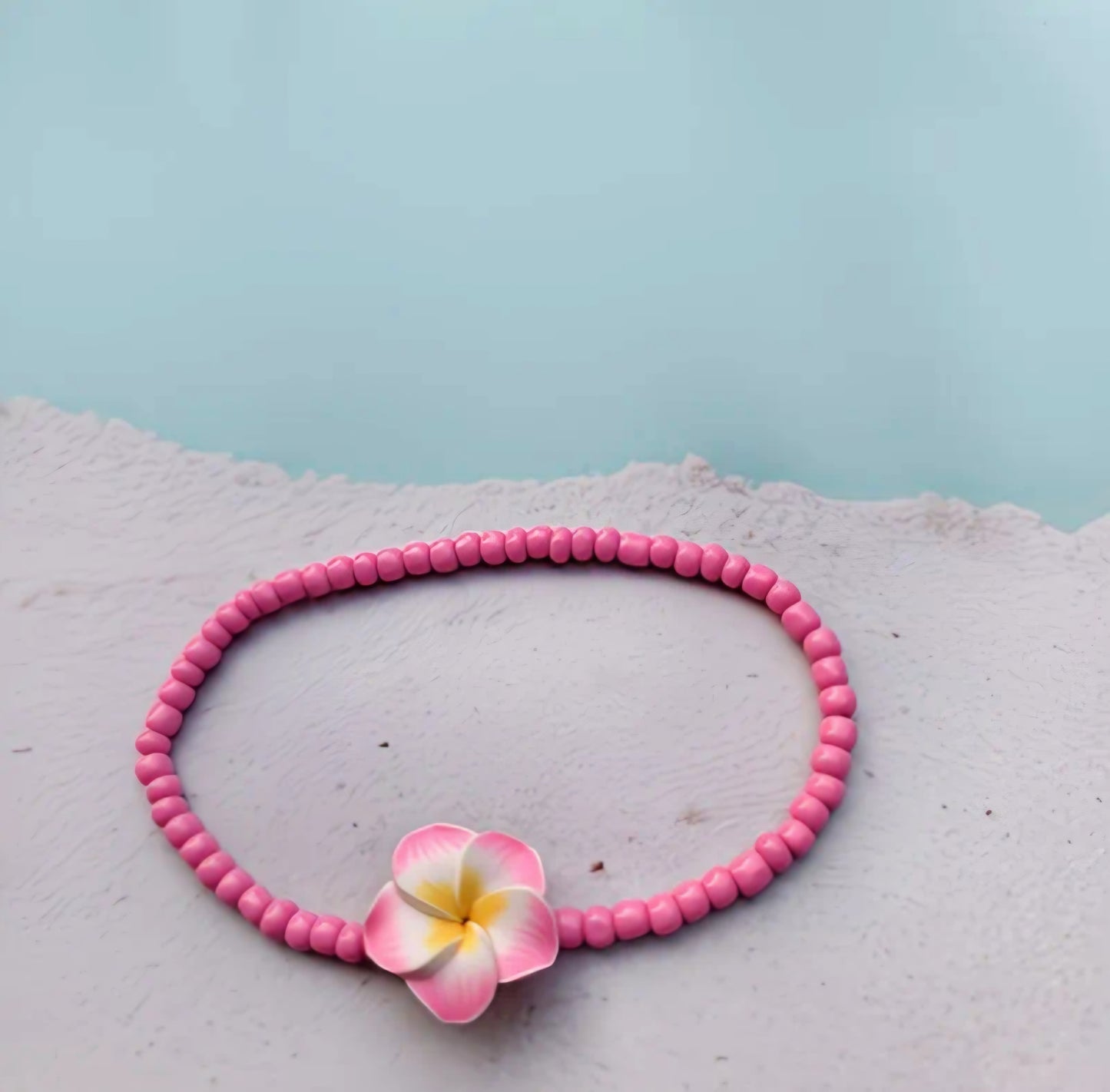 PINK SUMMER FLOWER ANKLET B+F 8