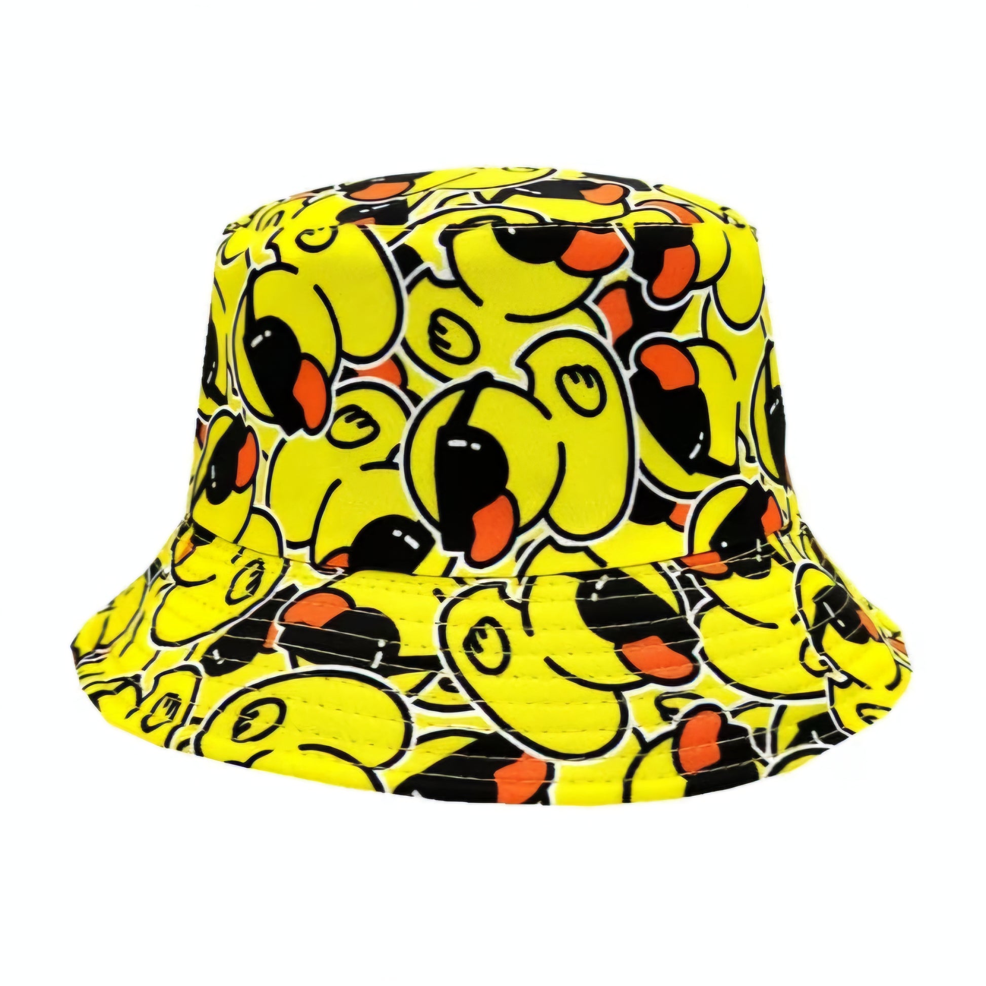 YELLOW COOL DUCK BUCKET HAT B+F 8