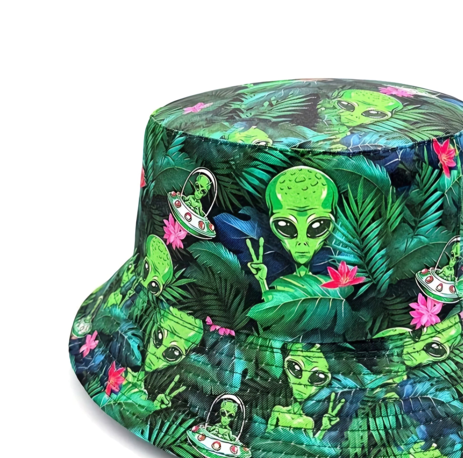 CRAZY ALIEN BUCKET HAT B+F 8