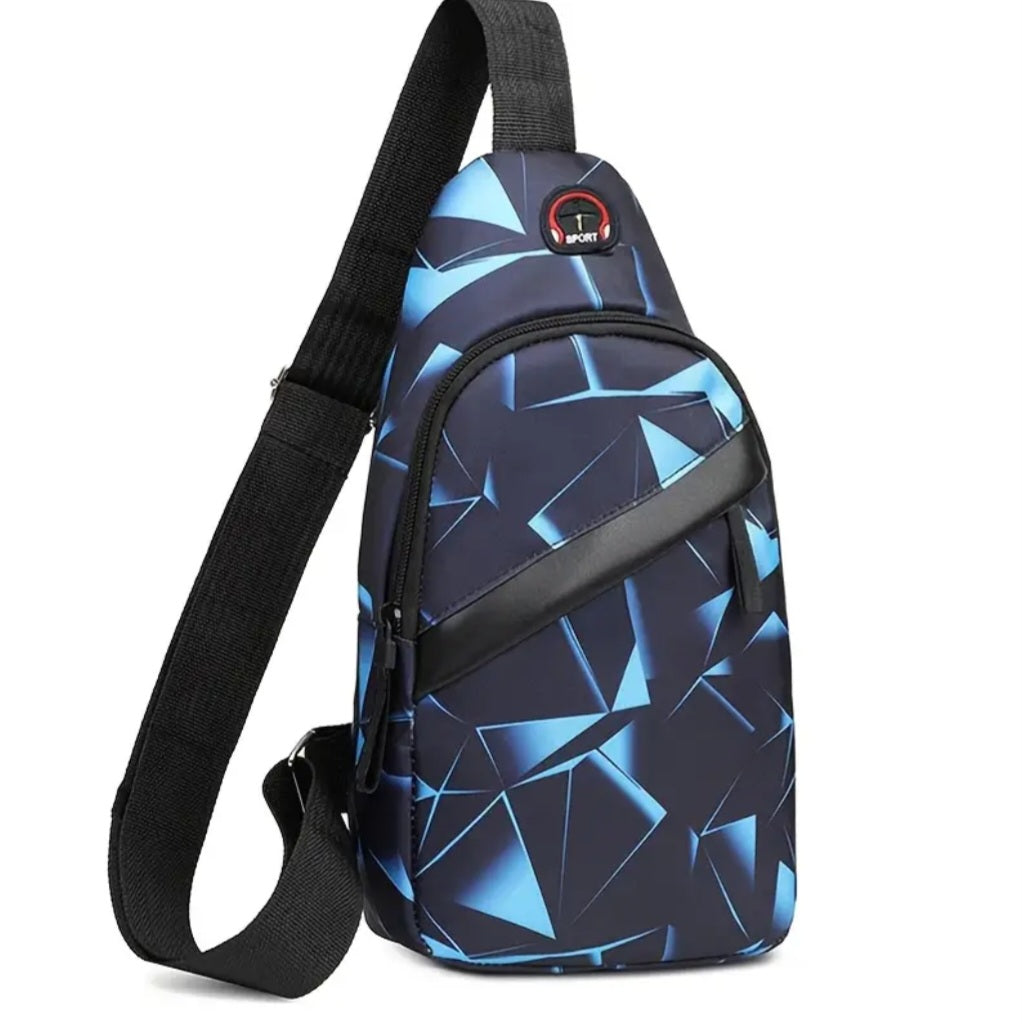 BLUE BLOCK SPORTS BAG BLING8UK